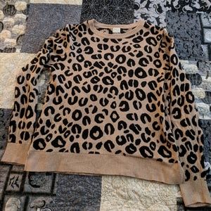 A new day leopard print knit sweater.
